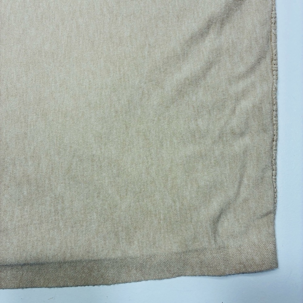 Vila Milano Womens Beige Knit Sweater Size Medium Long Sleeve Textured Chevron - Picture 11 of 11